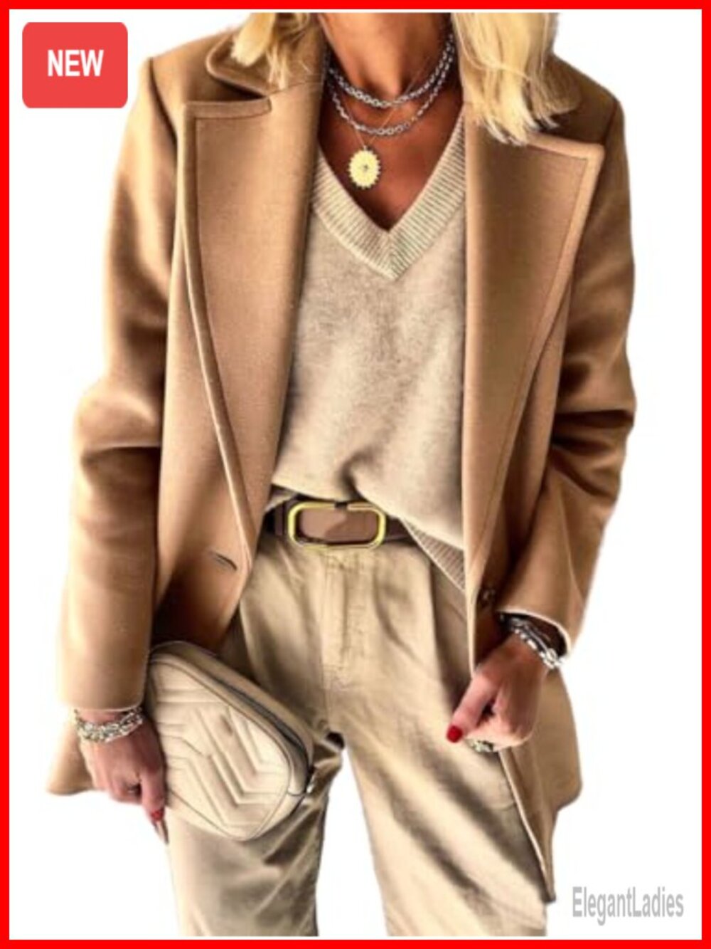 Women's Wool Blend Notch Lapel Blazer Long Sleeve Business Casual Office Work
